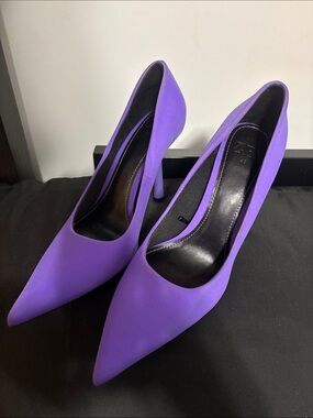 Zara Pointed-Toe Purple Women's Pumps